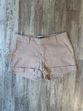 Dear John Pink and White Striped Cuffed Shorts